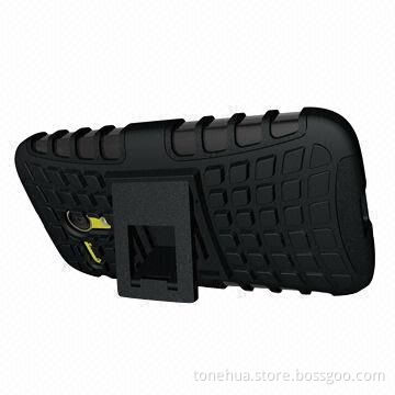 TPU/PC hybrid kickstand case for Motorola Moto G DVX